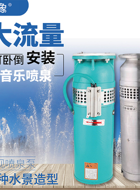 QSP不锈钢潜水喷泉泵QSP65-10-3喷泉专用泵景观变频泵喷泉水泵