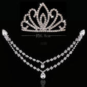 女童韩版 饰品头饰 公主链儿童水钻发饰舞蹈表演头链小抓夹额头链