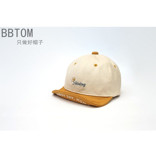 BBTOM棉质鸭舌帽软檐可翻可爱