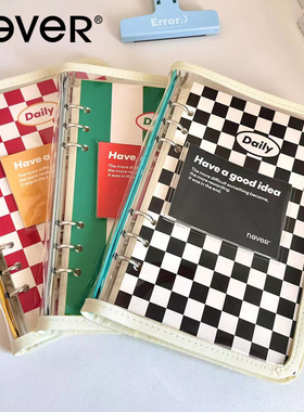 never乐活本活页手帐A5可拆卸高颜值文具allinone笔记本高透封面
