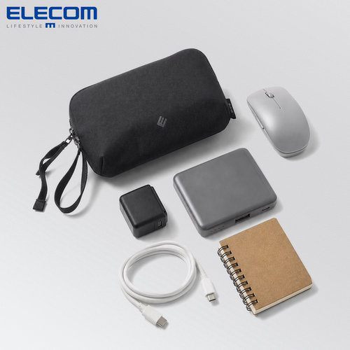 ELECOM轻便收纳包旅行手提小包多口袋分区收纳便携工具包