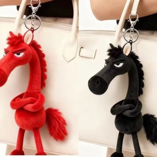 天选黑马2026年马年毛绒挂饰包挂件吉祥物小马玩偶公仔独特设计