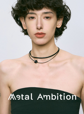 玫瑰花双层项链颈链choker锁骨链高级感轻奢小众夏日女生甜酷