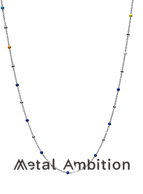 纯银彩色珐琅项链女款2025新款饰品高级感轻奢小众锁骨链choker