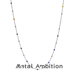 纯银彩色珐琅项链女款2025新款饰品高级感轻奢小众锁骨链choker