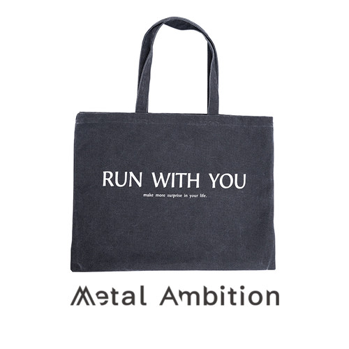 MetalAmbition字母帆布托特包