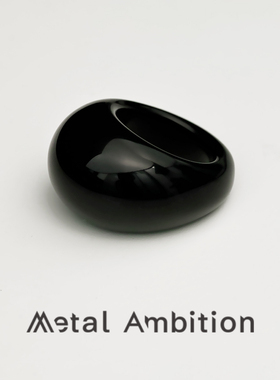 戒指女小众设计高级感轻奢复古食指夸张指环时尚个性黑色中古