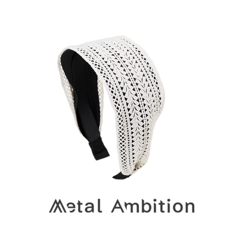 MetalAmbition蕾丝镂空宽边发箍
