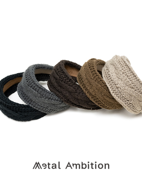 毛线发箍头饰2025新款显脸小高颅顶