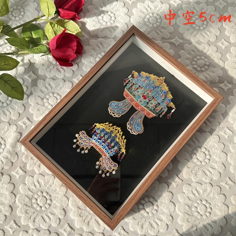 透明中空摆台相框5cm3cm收藏