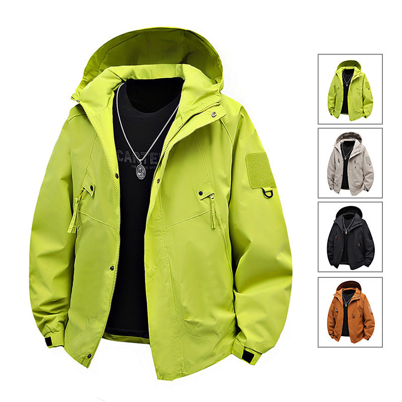 春秋季新款户外机能风防风防水冲锋衣男女同款秋装外套工装夹克男,男装,夹克,淘宝优惠券,粉丝福利购,淘宝优惠卷