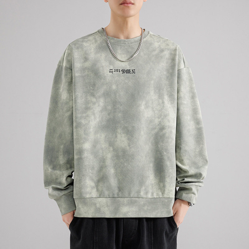 美式扎染卫衣男春秋季新款宽松休闲脏脏复古潮流圆领套头上衣外套,男装,卫衣,淘宝优惠券,粉丝福利购,淘宝优惠卷