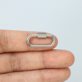 304不锈钢跑道挂扣迷你钥匙连接环扣户外旅行多功能工具连接挂扣