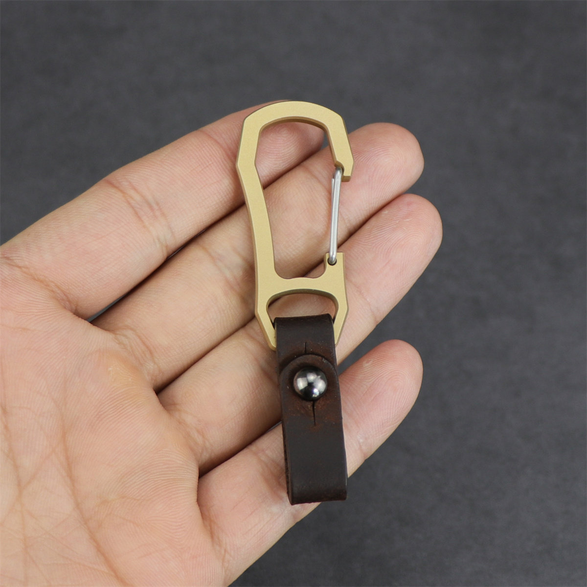 户外随身便携时尚挂扣黄铜钥匙挂圈汽车钥匙扣EDC小工具链接挂扣