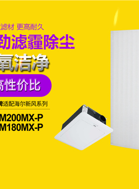适配海尔新风机新风系统RFUM200MXP/RFUM180 HEPA过滤网PM2.5滤芯