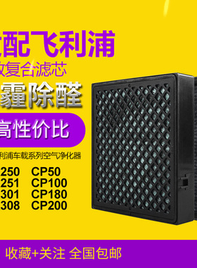 适配飞利浦 本田CRV ACA250/251/301/308车载滤网CP100/50滤芯