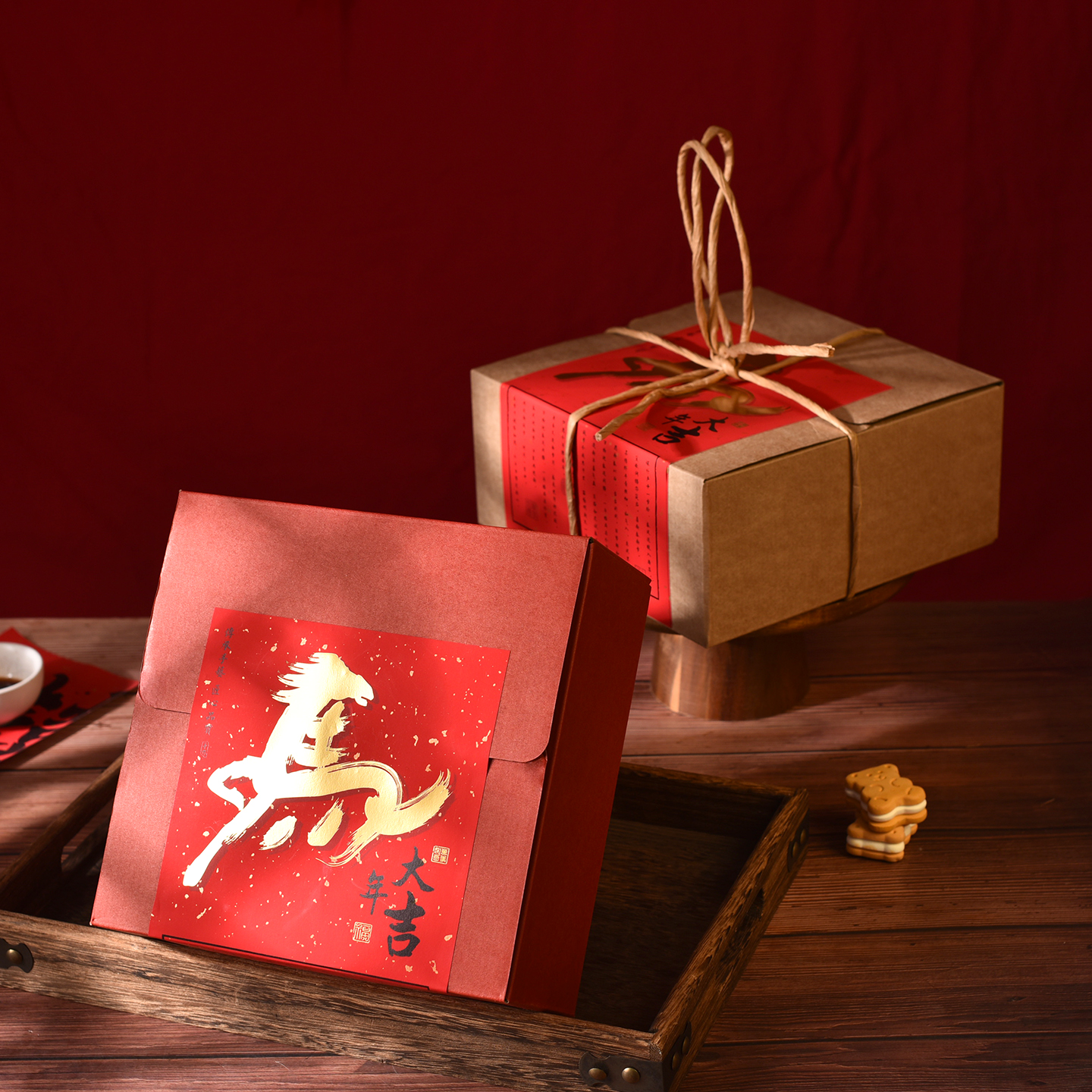 2026年货包装盒春节礼盒糕点纸盒