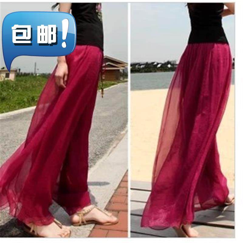 清仓季沙滩裤度假宽松大码高腰裙裤金丝雪纺裤裙阔腿裤m长裤|msdalam kategori Butik wanita / wanita, seluar, seluar santai - dari Buy2taobao.com untuk memberikan perkhidmatan ejen Taobao profesional membeli