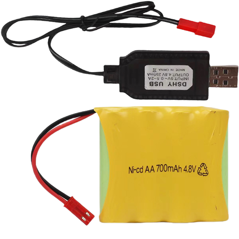 电动遥控车飞机玩具JST接口3.7V4.8V充电电池组电池包USB充电器线