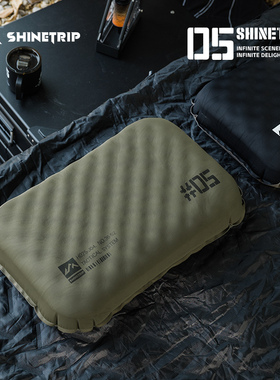 山趣充气枕头户外露营徒步旅行便携充气枕办公室午睡腰枕充气颈枕