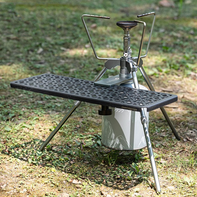 柯曼Z01燃气炉拓展三脚架多功能扁气丙烷燃气炉头支架 高度可两档