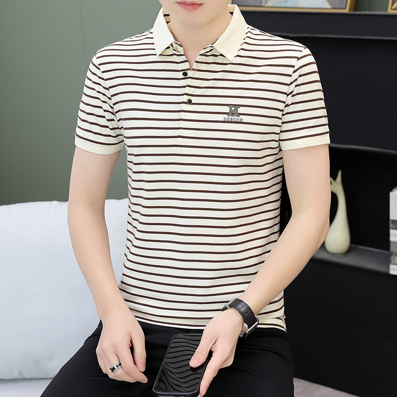 夏季男短袖翻领百搭Polo衫图片