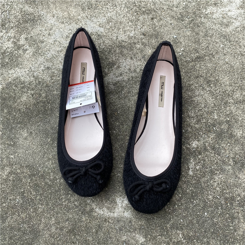 浅口芭蕾舞单鞋平底圆头奶奶瓢鞋