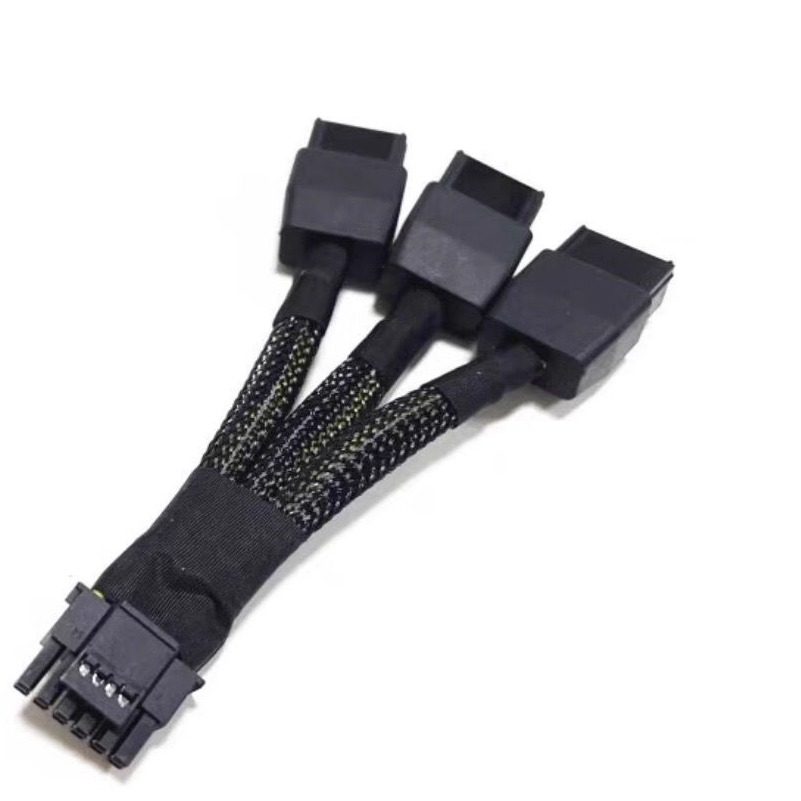 RTX4060显卡3x8pin转16pin转接线