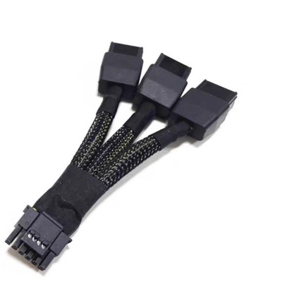 RTX4060显卡3x8pin转16pin转接线