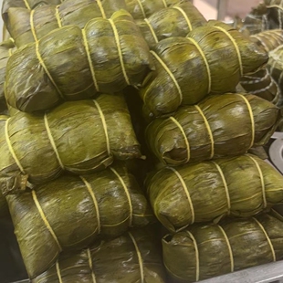 湖南怀化特产农家手工新鲜肉粽端午节腊肉粽 溆浦迷你小枕头粽子