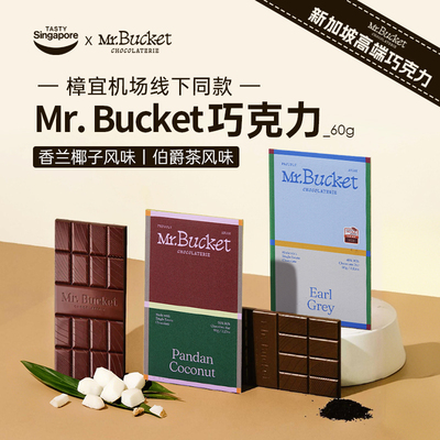 新加坡进口Mr.Bucket斑斓巧克力排板黑巧高端休闲零食伴手礼特产