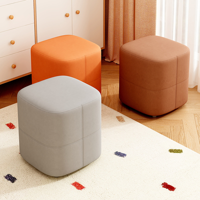 实木猫抓皮换鞋凳可叠放结实耐用