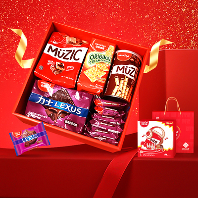 马奇新新进口马来西亚乐意手办礼过年囤货聚会送亲友零食礼盒