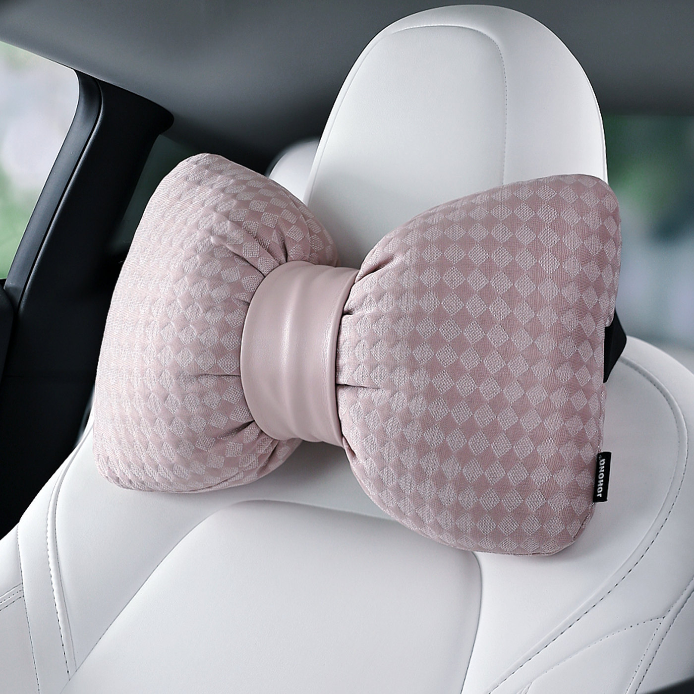 粉格纹汽车头枕车载护颈解压实用冰感车内头枕车内好物装饰用品,汽车用品/电子/清洗/改装,头枕,淘宝优惠券,粉丝福利购,淘宝优惠卷
