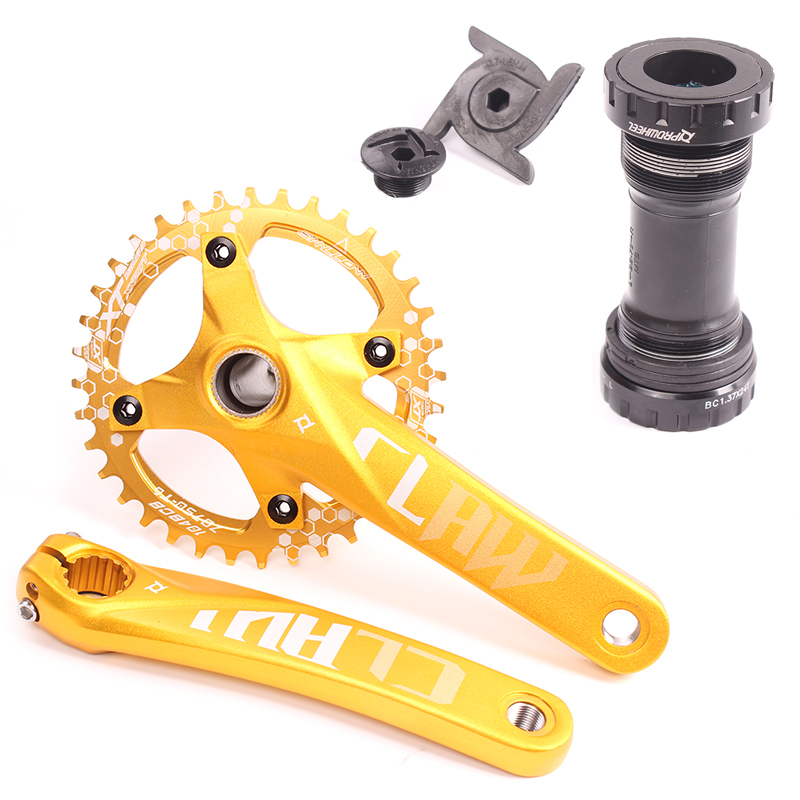 浩盟山地自行车左右曲柄中空一体牙盘36T圆齿盘改装升级单盘配件