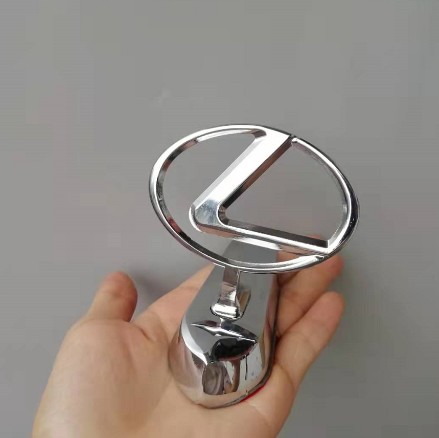 适用雷克萨斯车标立标es nx rx ct lxgs is ls机盖车头金属改装贴