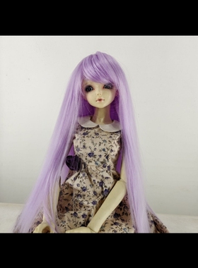 BJD/SD娃娃假发 长直发斜刘海 高温丝不含娃娃FBE027