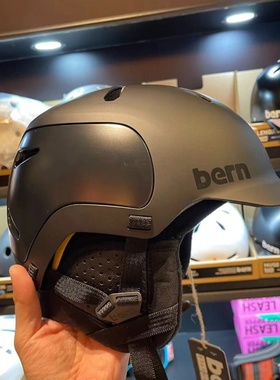 国产Bern滑雪头盔现货头盔双板男女雪盔装备安全护具非美国品牌
