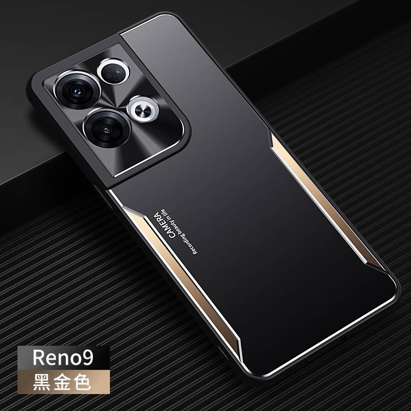 reno9手机壳加膜opporeno9pro防摔硬壳reno95g镜头全包0pporeno9pro+金属磨砂背板ooporeno9新款高档时尚男女 3C数码配件 手机保护套/壳 原图主图