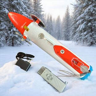 遥控转向冰下布网引线机水耗子拉网器穿线机水老鼠电蛤蟆锂电充电