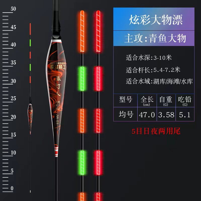 咬钩变色大物电子漂加粗尾高灵敏