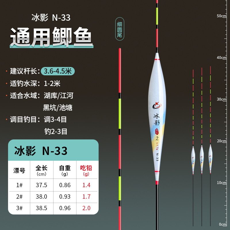 黄金眼【一套3支】纳米浮漂套装高灵敏鲫鱼漂醒目加粗尾混养钓鱼