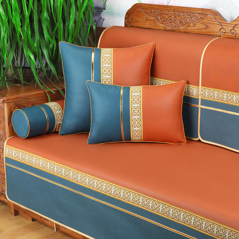 新中式沙发垫2024新款皮沙发套防滑沙发盖布罩巾四季通用垫子,居家布艺,沙发垫,淘宝优惠券,粉丝福利购,淘宝优惠卷