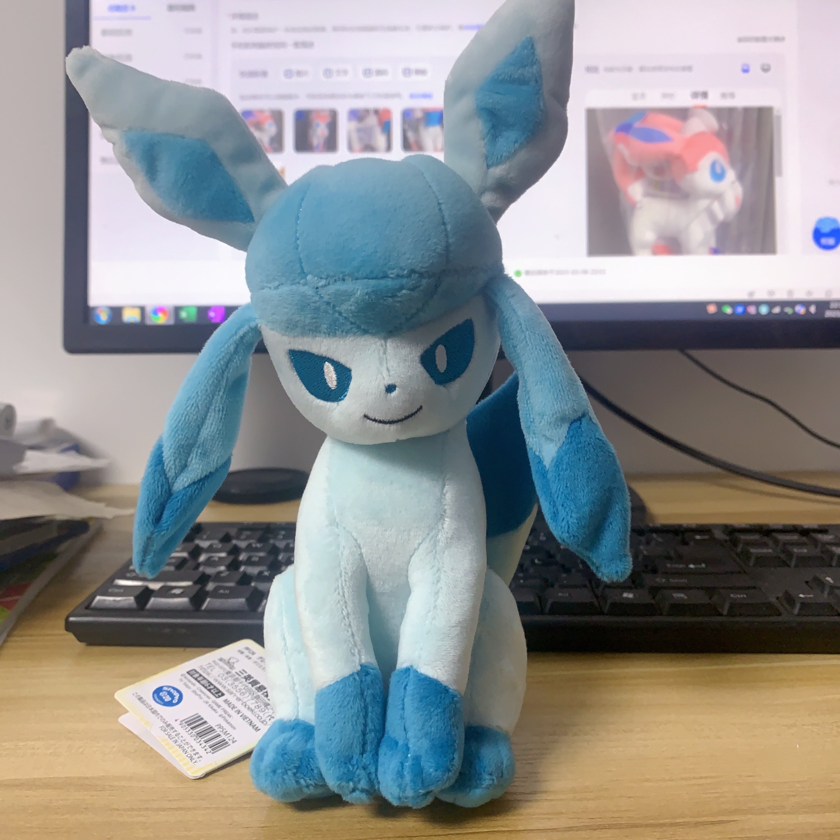 现货日本正版精灵宝可梦冰伊布仙子伊布毛绒玩具口袋中心正品