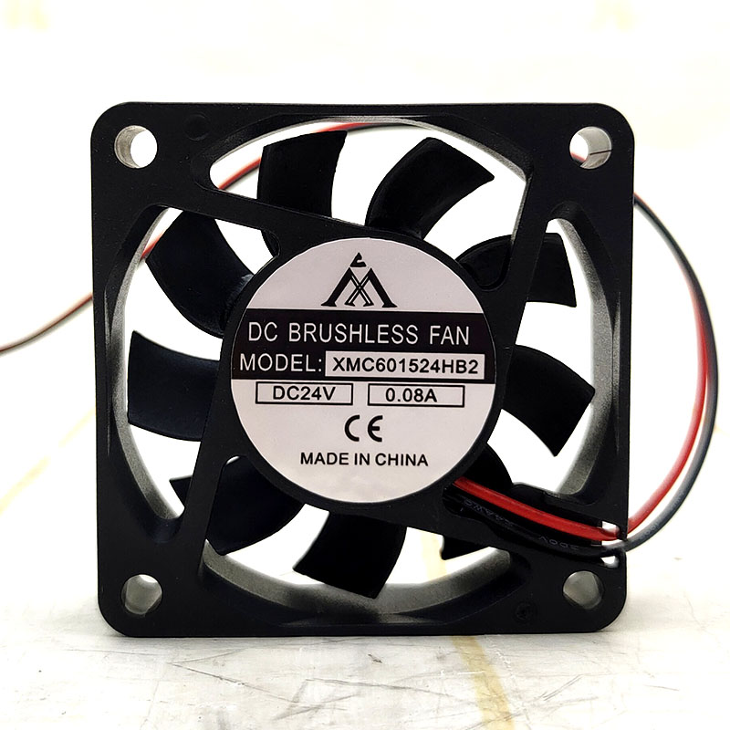 全新XMC601524HB2 6CM/厘米 24V 0.08A 电焊机变频器直流散热风扇
