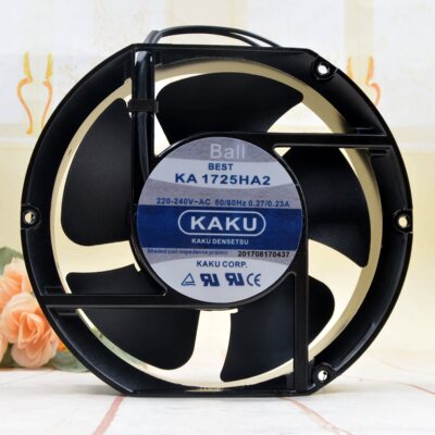 卡固风机220V0.27风扇KA1725HA2A机柜全新防水17251滚珠