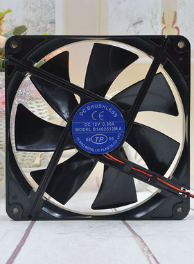 TP 14厘米 12v0.30A 14025 B1402512MA 矿龙电源主板调速静音风扇