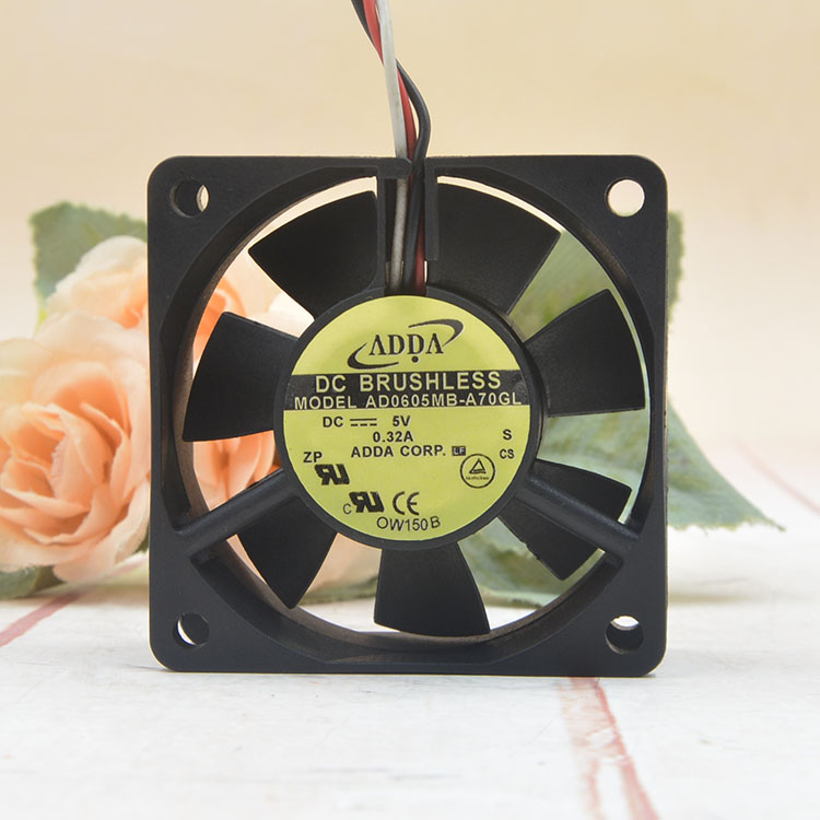 AD0605MB-A70GL 6厘米 5v 0.32a 6025usb路由器静音风扇