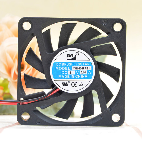 全新 YM0506PFB1 6010 5V 0.14A 6CM厘米 超薄 静音 散热风扇