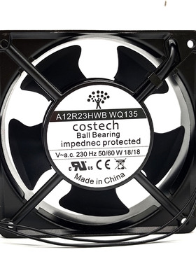 Costech A12R23HWB WQ135 230V18W 12038 12CM变频器散热风扇
